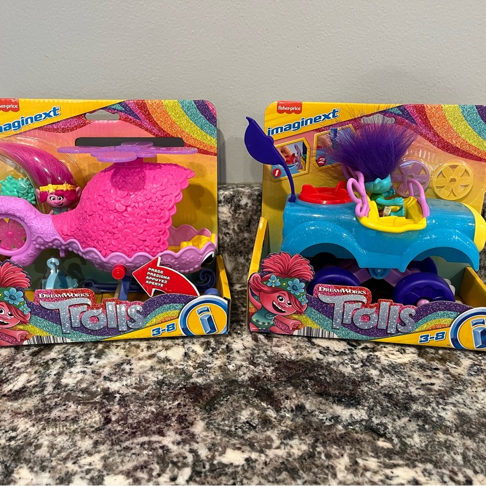 Imaginex Trolls Poppy and branch cars